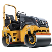 Compacteur à tambours tandem SANY de 4,5 tonnes avec moteur Kubota pour le compactage de l'asphalte