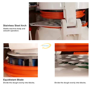 Máquina Semiautomática para Dividir y Bolear Masa de Panadería, Ajustable de 30 a 100g, Máquina para Hacer 30 Bolas de Masa para Hamburguesas - Product Image 5