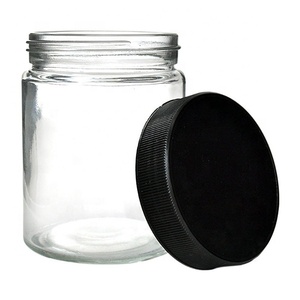 18 Oz Custom Ronde Bloemenpot 28G Verpakking Apotheek Container Kindveilige Glazen Flessen Met Kindveilige Deksels - Product Image 1