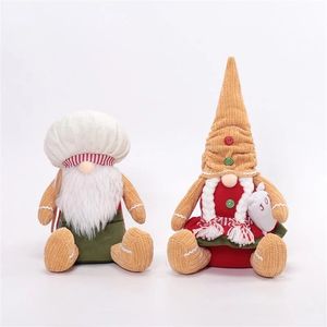 Figurines de gnomes de Noël fantaisistes, lot de 2, poupées Tomte suédoises colorées pour la décoration de table de fête d'hiver - Product Image 2