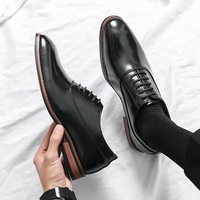 Chaussures habillées décontractées en PU à enfiler pour hommes, confortables, pour jeunes, idéales pour les mariages, collection Printemps/Été 2026 – Nouveauté à prix abordable