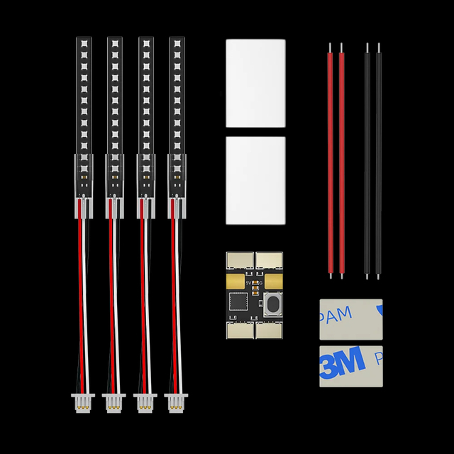 FPV LED Light Strip Kit for Racing Drones Ultra Bright Sport Lighting Set Waterproof Tiny LED Accessories