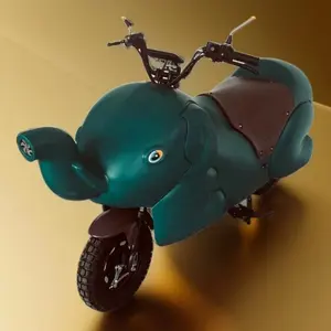 2024 Customized Tourist Area Elephant Shaped Electric Bicycle Showing A Unique Style