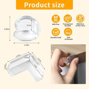 Puntos de venta de fábrica, parachoques de seguridad de borde de esquina de Gel adhesivo de alta resistencia para bordes de mesa, esquinas afiladas, mesa de bebé - Product Image 2