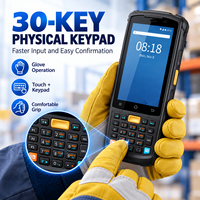 Terminal portable robuste K3S Android 12 avec scanner de codes-barres 1D/2D, 4G, WiFi et clavier 30 touches pour la gestion des stocks et la picking en entrepôt