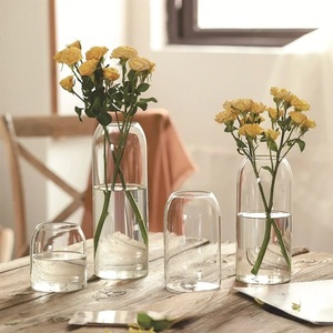 OEM Minimaliste Cylindre Vase Terrarium Plante Hydroponique Moss Terrarium Home Decor Tabletop DIY Forest Planter Glass Jar Cork Lid - Product Image 3