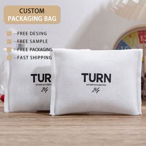 Cotton Pouch Twill Cotton Reusable Shopping Bag Eco-Friendly Pochette Bag with Custom Print Logo for Jewelry Gifts Grocery Use - Product Image 3