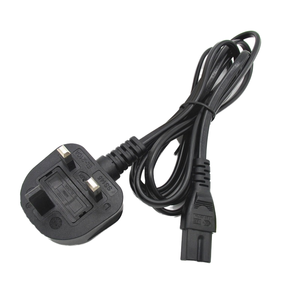 Câble d'alimentation CA 1,5 m IEC Figure 8 à 2 broches, prise universelle, forme UK C7 BS mâle, pour appareils électroménagers 13A - Prix usine - Product Image 2