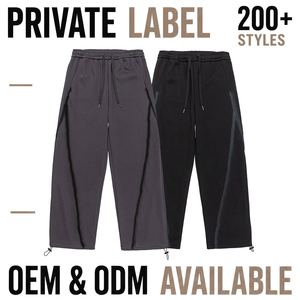 <span class=keywords><strong>Pantalon</strong></span> droit pour <span class=keywords><strong>homme</strong></span> en coton avec cordon de serrage, style jogger, à revers, décontracté, grandes tailles, coupe ample et décontractée, 6XL 7XL - Product Image 2
