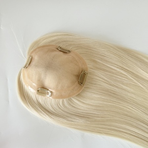 Pelucas de Cabello Natural para Mujer, Mono 5.5*6.5, para Cabello Fino, Color Natural, 130% de Densidad # 1001 - Product Image 4