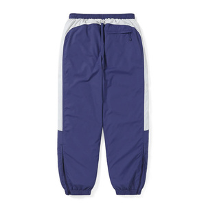 Pantalon de survêtement violet pour homme avec taille élastique, bande latérale blanche, cordon de serrage, léger et décontracté, idéal pour l'automne - Product Image 2