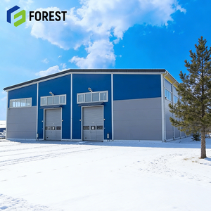 Nave Industrial Prefabricada de Acero con Estructura de Viga en H, Almacén, Bodega Frigorífica para Uso Hospitalario y de Oficina, Certificación CE - Product Image 1