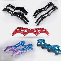 Châssis de patinage à roulettes en ligne BOCP personnalisé en alliage d'aluminium de haute qualité usiné CNC et par électroérosion à fil pour chaussures de patinage de course
