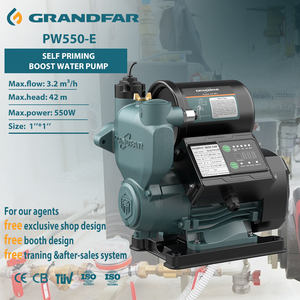 Bomba de Agua Autocebante Inteligente GRANDFAR 550w, 53 L/min, 42m de Altura, Bomba de Presión Automática PW550E - Product Image 1