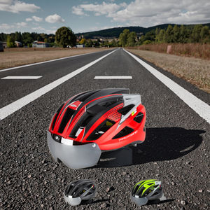 <span class=keywords><strong>Casco</strong></span> de <span class=keywords><strong>bicicleta</strong></span> personalizado con lente magnética <span class=keywords><strong>Casco</strong></span> de <span class=keywords><strong>bicicleta</strong></span> inteligente de seguridad en molde para montar - Product Image 1
