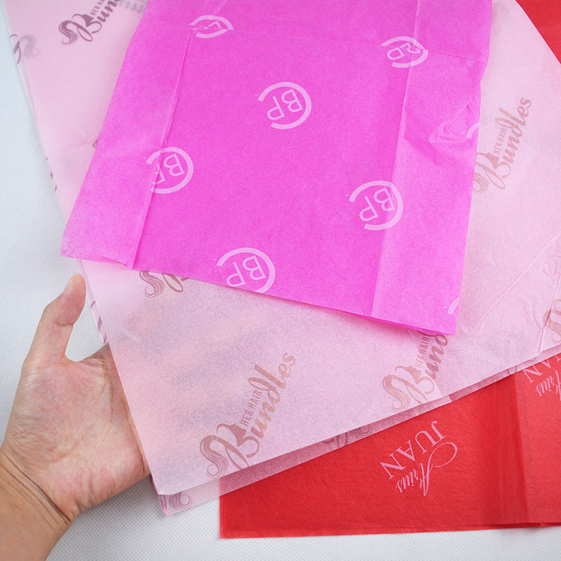 Factory Custom Women Clothing Packing Gift Wrapping Paper Pink Tissue Paper 17gsm 18gsm Thickness 50x70cm