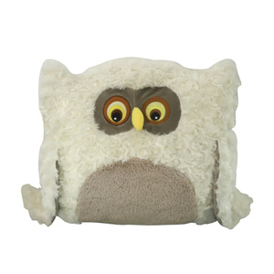 Oreiller-couverture en peluche super doux en forme de <span class=keywords><strong>hibou</strong></span> de dessin animé, brodé, avec rembourrage en coton PP, pour vente en gros OEM ODM - Product Image 5