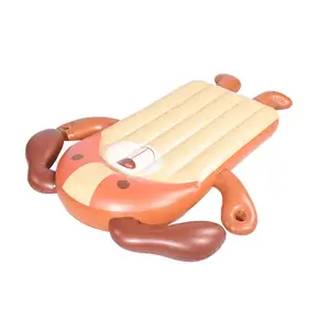 Tùy chỉnh Hot Bán con chó con số giường Inflatable nệm giường không khí hồ bơi nổi Inflatable Lounger hồ bơi Float