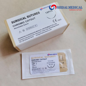 Suturas Quirúrgicas Médicas al por Mayor: Hilo de <span class=keywords><strong>Catgut</strong></span> Crómico Absorbible Estéril Desechable Liso - Proveedor - Product Image 1