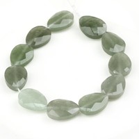 12*16mm Natürliche Kanadische Jade Aquamarin Tropfenform Ovale Perlen Halbedelstein Lose Perlen für Handgemachte Armbänder