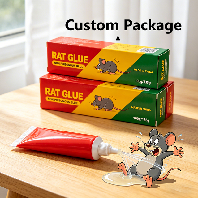 Non Poisonous Rat Glue 100g/135g Strong Adhesive Mouse Trap Glue Custom Package Rodent Control
