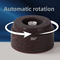 Base de lampe LED ronde en plastique à prix d'usine, alimentée par USB, support d'affichage lumineux pour boule de cristal 3D et œuvres d'art en verre acrylique