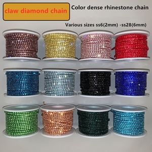 Oferta Especial: Cadena de Cristales de Imitación para Coser, Tamaños Ss6-Ss28, Cristales Brillantes con Engaste de Plata, Adornos de Diamantes para Manualidades, Accesorios para Vestidos y Ropa - Product Image 1