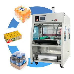 HNOC Machine d'emballage thermique en film PE en acier inoxydable pour bouteilles d'eau de 5 gallons Machine d'emballage rétractable