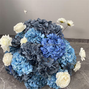 <span class=keywords><strong>NIKA</strong></span>-Arrangement floral pour mariage, bleu et blanc, fleur d'haleine et boule, rose, bleu et blanc - Product Image 3