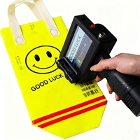Impresora Portátil de Mano con Pantalla Táctil Inteligente para Códigos QR, Impresora de Fecha con Tinta de Secado Rápido, Impresora de Tubos Flexibles con Tinta Ecológica para Ropa y Tarjetas