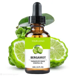 Fabricante al por mayor de aceite esencial de bergamota a granel 100% aceite de Bergamota orgánico de grado alimenticio natural puro