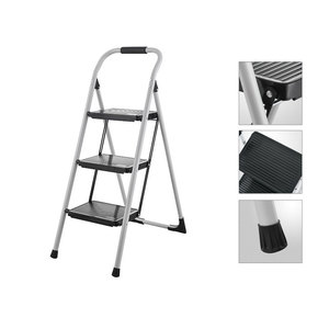 <span class=keywords><strong>Échelle</strong></span> à marches en acier multi-usages, pliable, antidérapante, <span class=keywords><strong>plateforme</strong></span> large <span class=keywords><strong>pour</strong></span> la maison, la cuisine, le garage, facile à ranger - Product Image 4