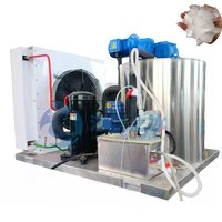 Nueva Tecnología Haiyue, Máquina de Hielo en Escamas de Agua Dulce de 8 Toneladas, Máquina Industrial de Hielo en Escamas, Máquina Comercial de Hielo en Escamas