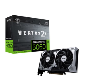 การ์ดจอ RTX 5060 VENTUS 2X 8Gb OC Ventus Gaming รุ่นใหม่ พร้อมหน่วยความจำและพัดลมระบายความร้อน การ์ดจอ 5060 รุ่นใหม่ RTX 5060 VENTUS 2X 8Gb - Product Image 2