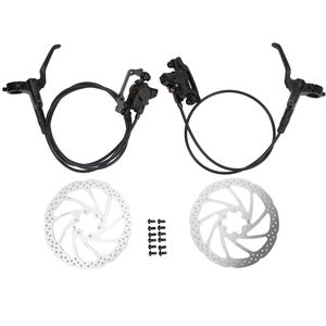 Kit de Freio a Disco Hidráulico para Bicicleta LeBycle com Pistão Duplo e Pressão de Óleo Universal com Freio a Disco Dianteiro e Traseiro de 160mm - Product Image 1