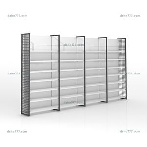 Kệ trưng bày bán lẻ màu trắng: nhiều lớp với các mặt lưới. Lý tưởng để trưng bày hàng hóa khác nhau trong các cửa hàng. Sành điệu & thiết thực - Product Image 6