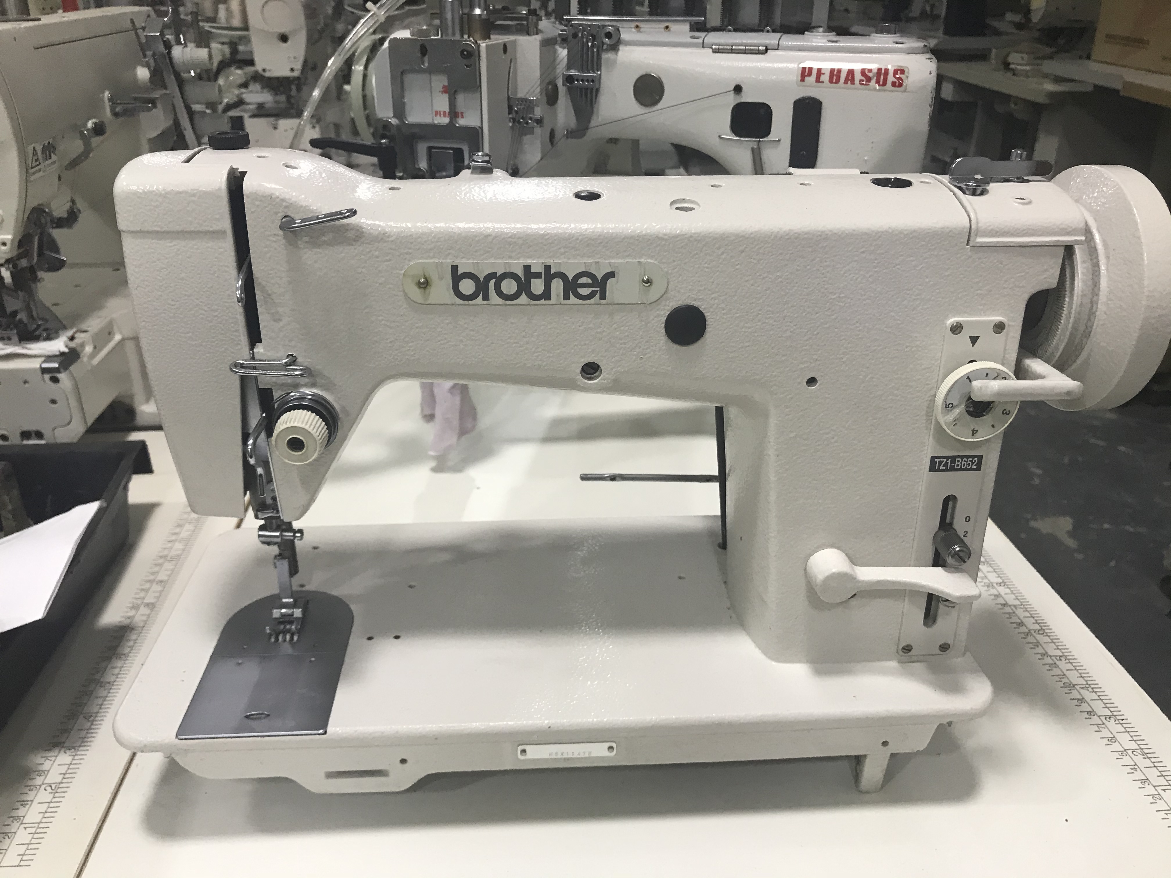 Brother TZ1-B652 Used Single Needle Sewing Machine for Clothing, 1