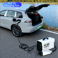 Nouvelle station de recharge pour voiture électrique portable DC 7KW 20A compatible GB/T CCS2 EV ID4 220V IP32