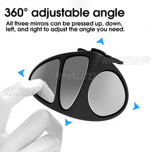 Espejo de Punto Ciego Ajustable de 360 Grados, Espejo Convexo Redondo de Gran Angular, Espejo Retrovisor Lateral para Punto Ciego, Accesorios para Automóviles - Product Image 3