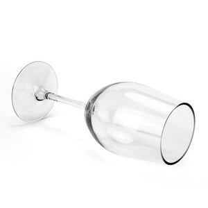 Coupe à vin rouge en plastique acrylique AS PC transparente, résistante aux chutes, avec logo personnalisable, 360 ml, pour mariage et fête - Product Image 2