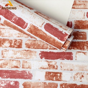 Papel Tapiz para Revestimiento de Paredes Interiores del Hogar, Impresión Personalizada, Rollos de Papel Tapiz de PVC Al <span class=keywords><strong>Murad</strong></span>, Papel Tapiz de Ladrillo Geométrico 3D - Product Image 2