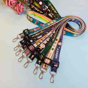 Cordones para el cuello con soporte para tarjetas de identificación de empleados, llaveros y logotipo empresarial personalizado - Product Image 2