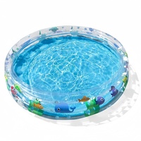 Piscine gonflable ronde pour enfants en PVC triple couche, étanche, avec bac à sable et fosse à balles pour bébés