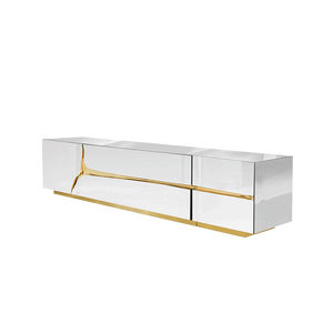 Mueble <span class=keywords><strong>de</strong></span> TV Idao, Diseño Rectangular Posmoderno, Diseñador Portugués, Estilo Ligero <span class=keywords><strong>de</strong></span> Lujo, Extensible, para Sala <span class=keywords><strong>de</strong></span> Estar - Product Image 1