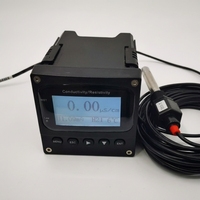 Contrôleur de conductivité en ligne avec capteur de conductivité correspondant et compensation automatique de la température pour la surveillance de l'eau industrielle