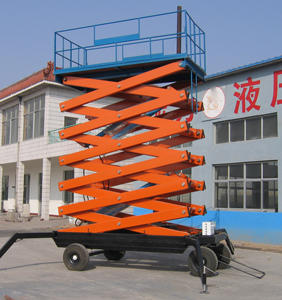 Mesa elevadora de tijera eléctrica del fabricante 500kg Capacidad de carga Material de acero de aleación de aluminio para industrias agrícolas minoristas usadas - Product Image 2