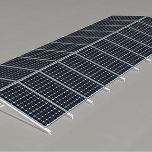 Système de montage solaire, cadre en aluminium, crochet en acier inoxydable, pièces d'installation sur toit, finition anodisée - Product Image 1
