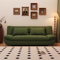 Canapé-lit en tissu avec fonction inclinable intégrée, moderne et simple, pour salon, canapé double relaxant