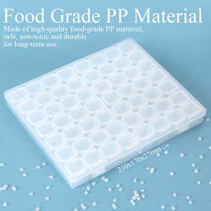 กล่องเก็บของพลาสติกใส SUNSHING สำหรับเก็บเพชรสำหรับงานเพ้นท์เพชร งานทำเล็บ และชิ้นส่วน RC กล่องจัดระเบียบเครื่องประดับ - Product Image 3