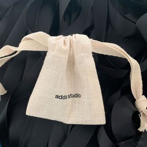 Custom Printed Natural 100% Organic Muslin Cloth <b>Drawstring</b> Bag Small Bulk Cotton Muslin Bag <b>Pouch</b> With Logo - Product Image 4